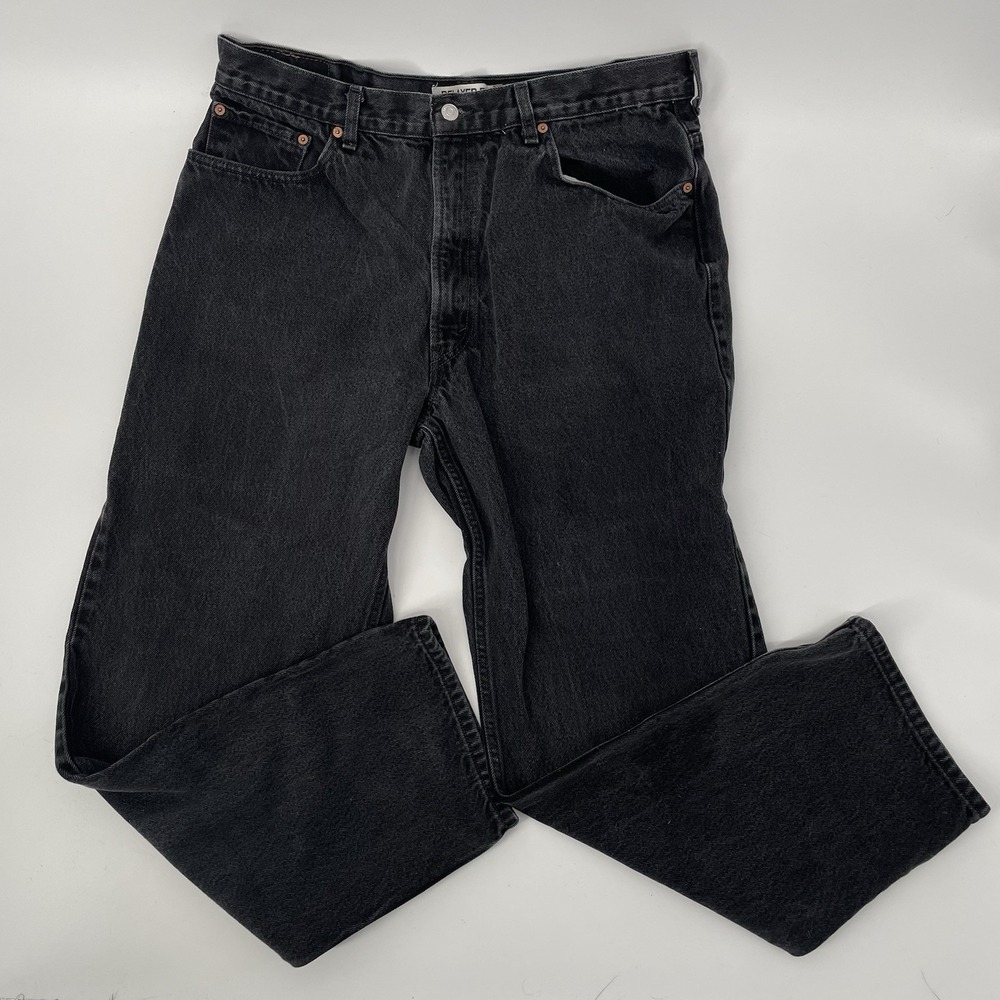 Levi's 550 Jeans Men's 40x32 (38x30) Relaxed Fit Black Tapered Leg Haiti 11/2008